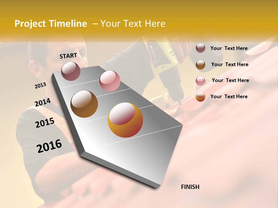 The Builder Makes The Roof PowerPoint Template