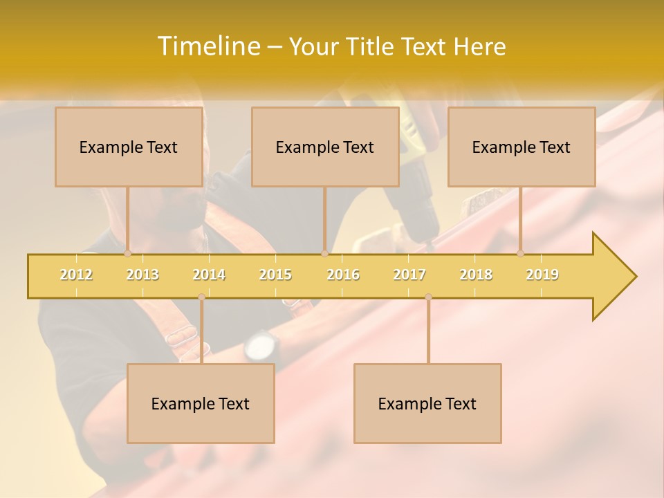 The Builder Makes The Roof PowerPoint Template