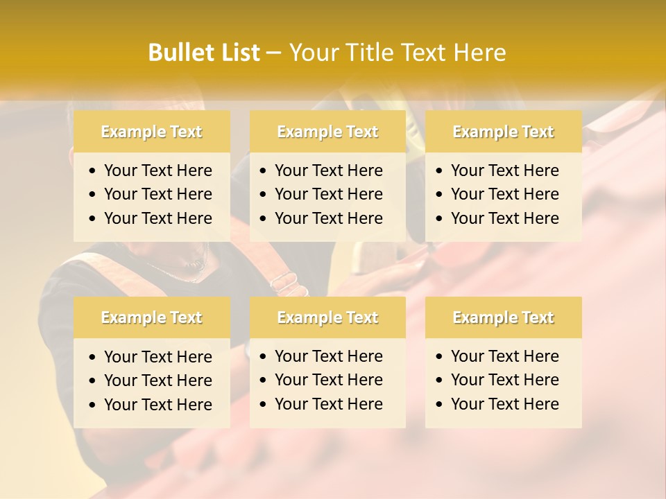 The Builder Makes The Roof PowerPoint Template