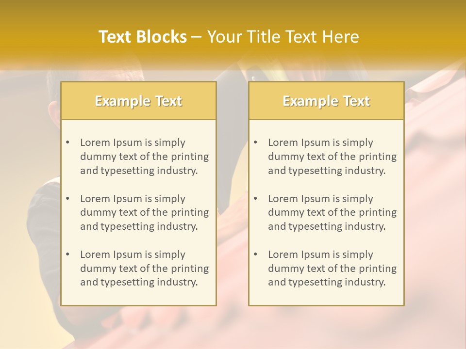 The Builder Makes The Roof PowerPoint Template