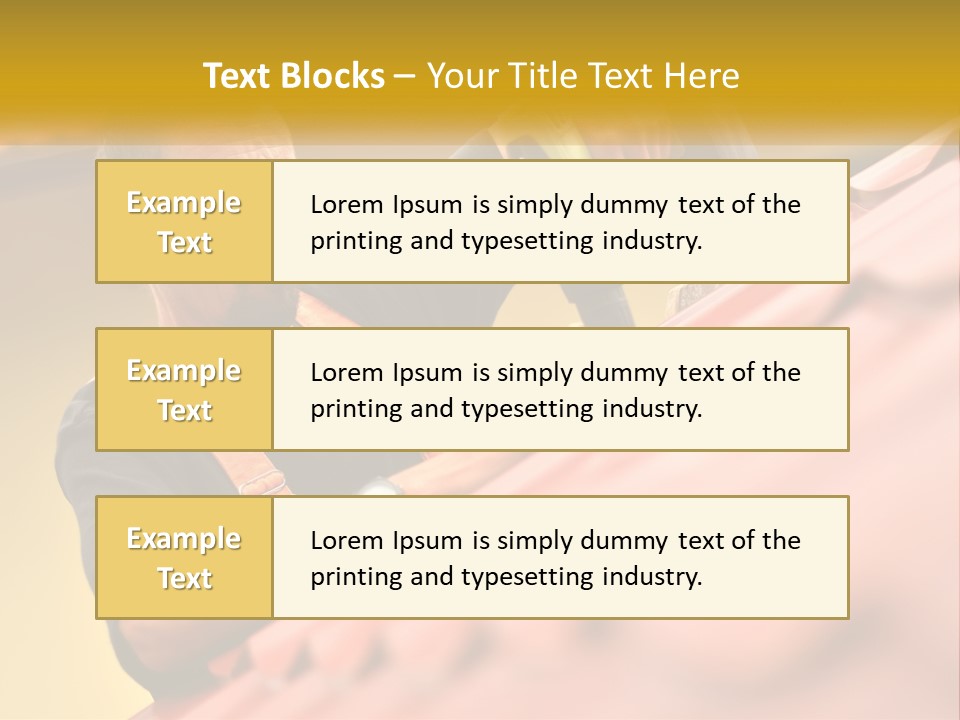 The Builder Makes The Roof PowerPoint Template