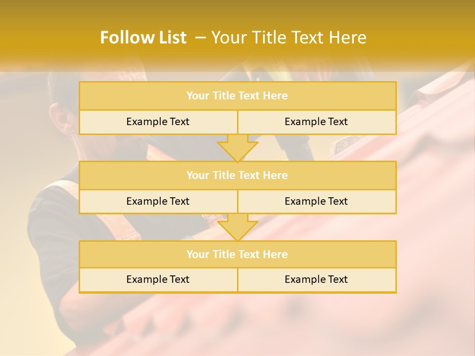 The Builder Makes The Roof PowerPoint Template