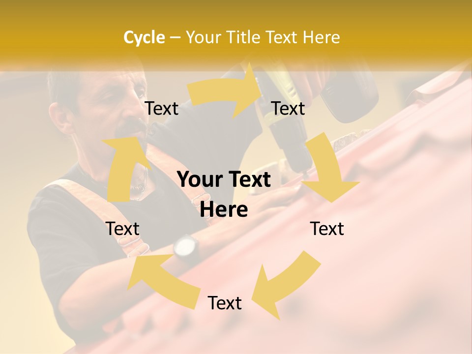 The Builder Makes The Roof PowerPoint Template