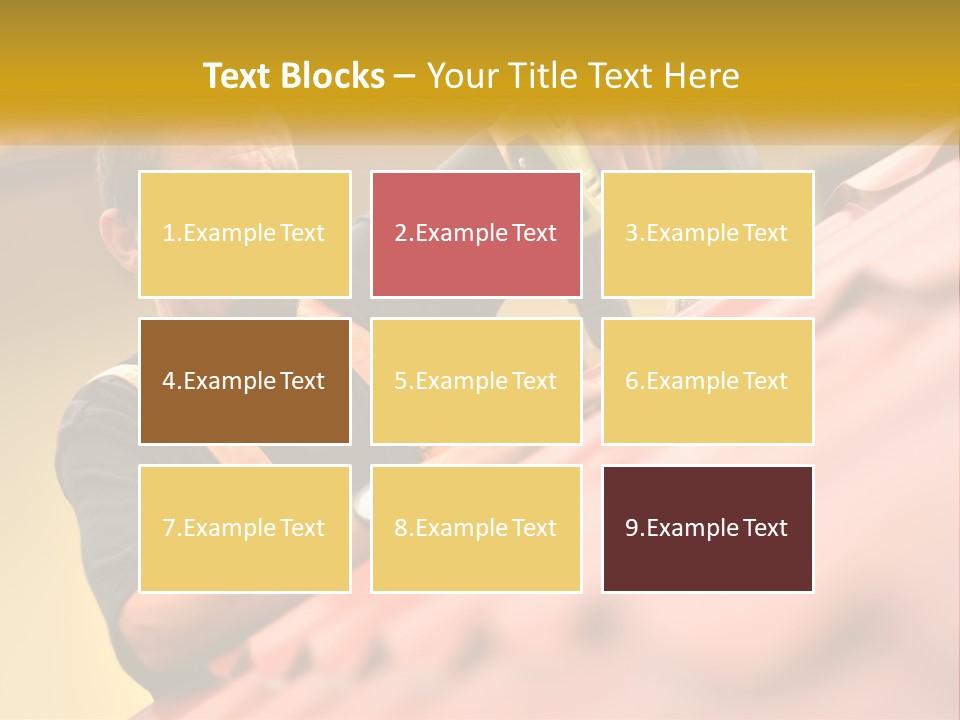 The Builder Makes The Roof PowerPoint Template