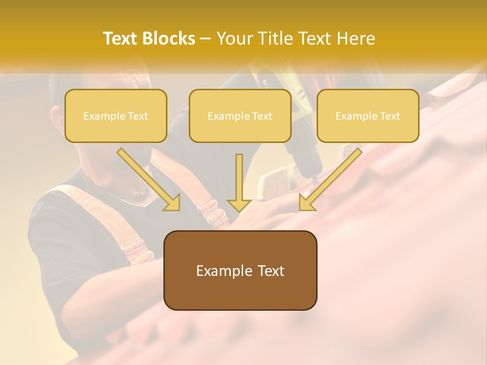 The Builder Makes The Roof PowerPoint Template