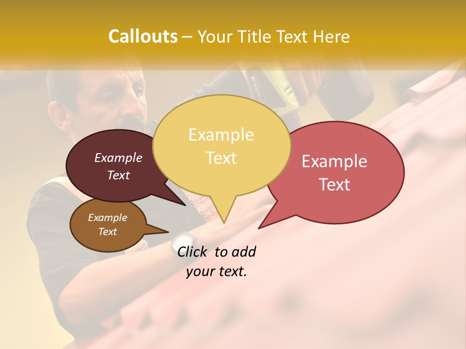 The Builder Makes The Roof PowerPoint Template