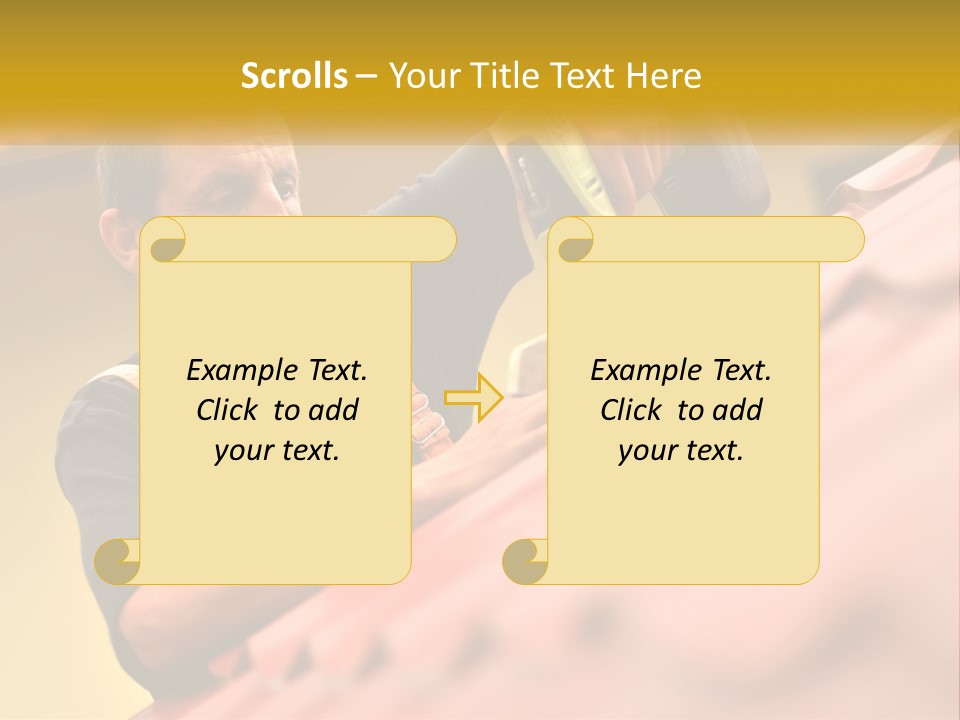 The Builder Makes The Roof PowerPoint Template