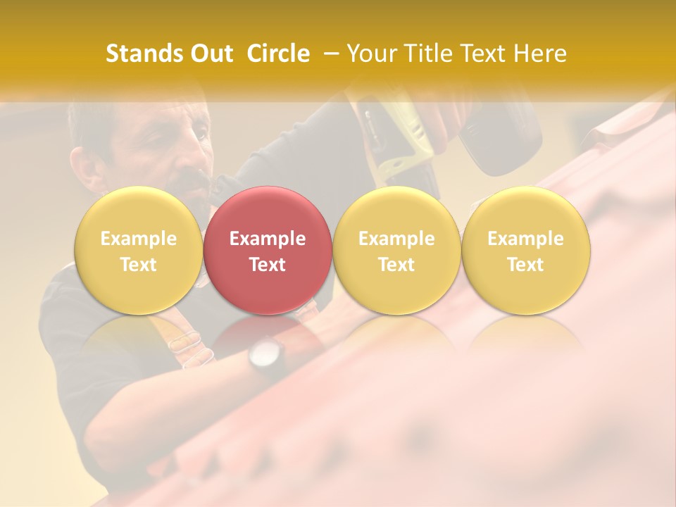 The Builder Makes The Roof PowerPoint Template