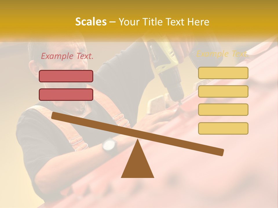 The Builder Makes The Roof PowerPoint Template