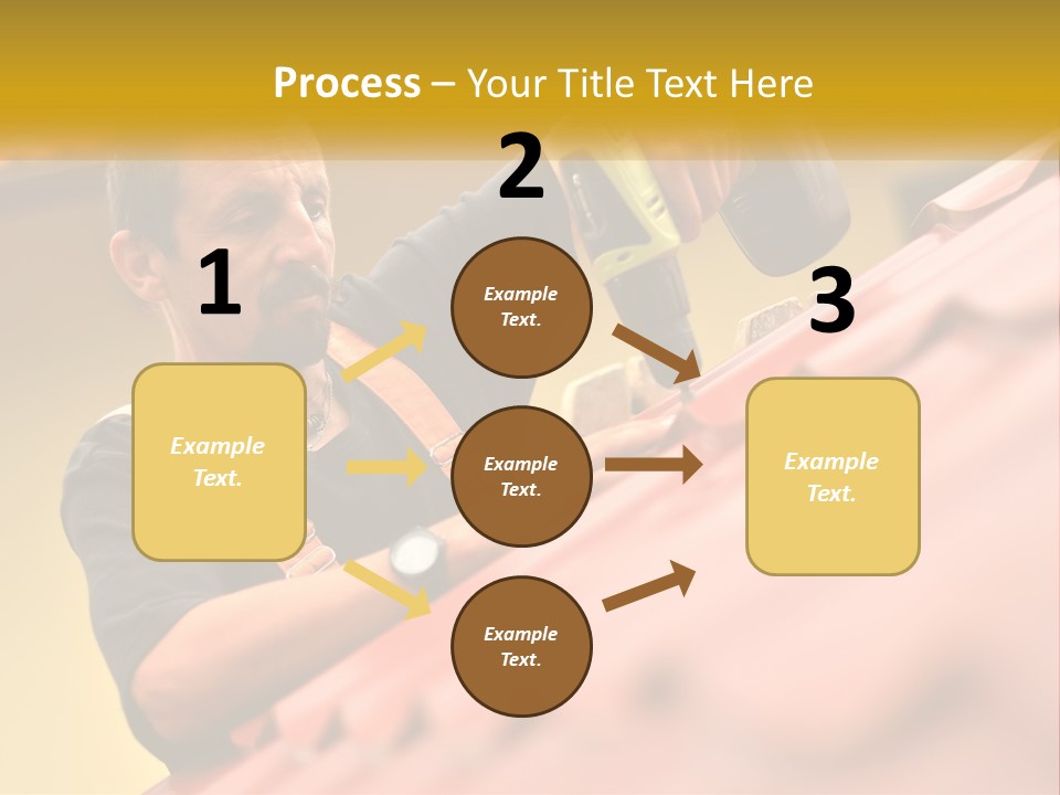The Builder Makes The Roof PowerPoint Template