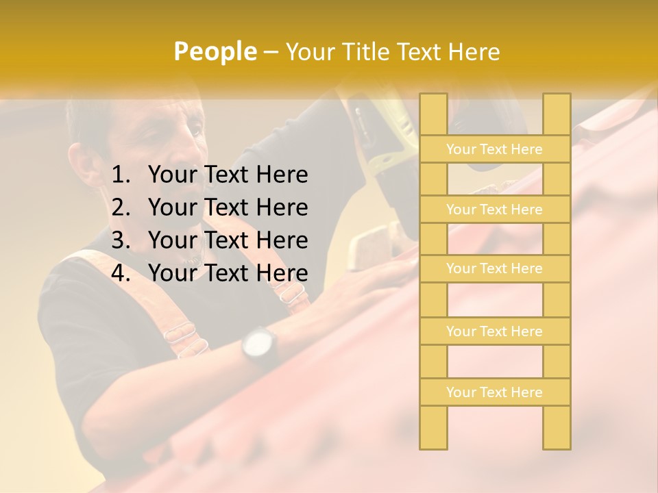 The Builder Makes The Roof PowerPoint Template