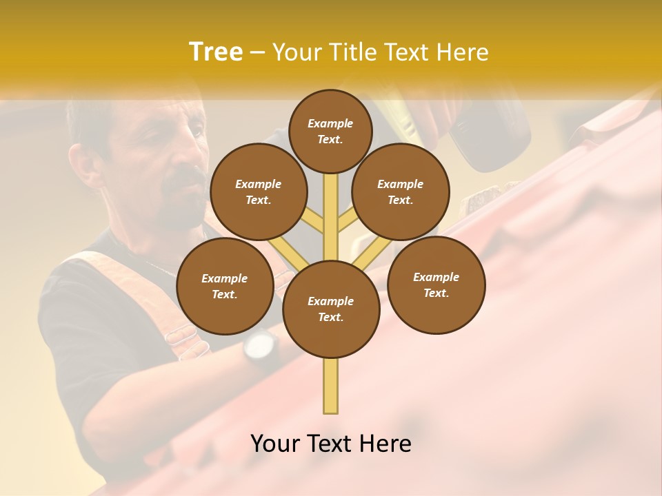 The Builder Makes The Roof PowerPoint Template