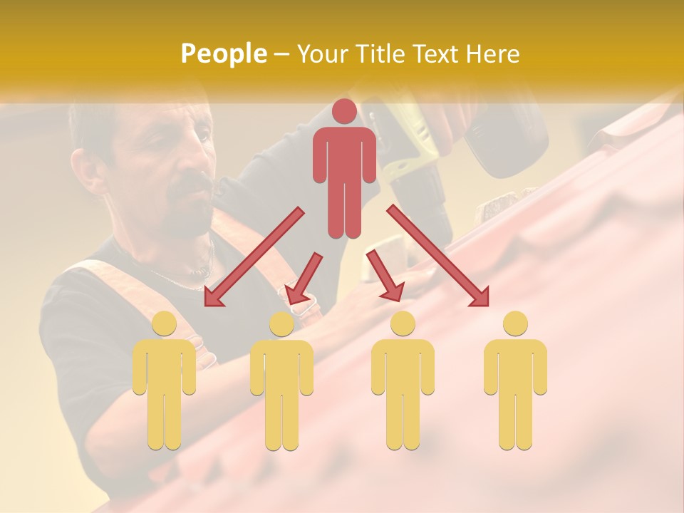 The Builder Makes The Roof PowerPoint Template