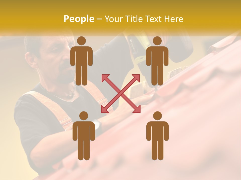 The Builder Makes The Roof PowerPoint Template