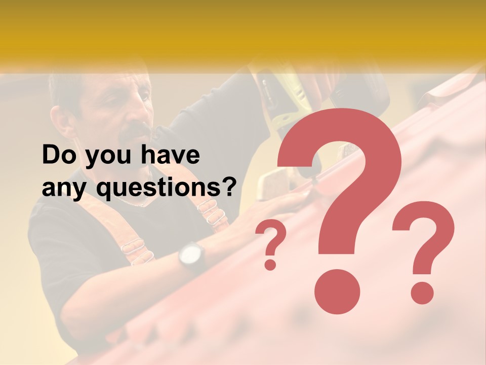 The Builder Makes The Roof PowerPoint Template