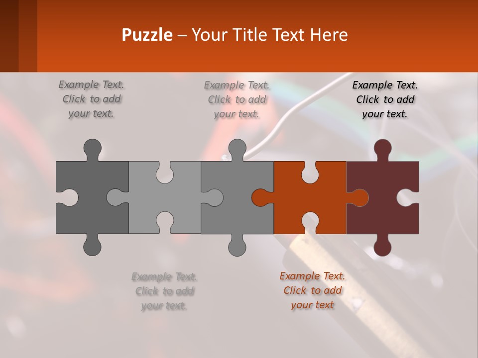 Hot Soldering Iron And Tin PowerPoint Template