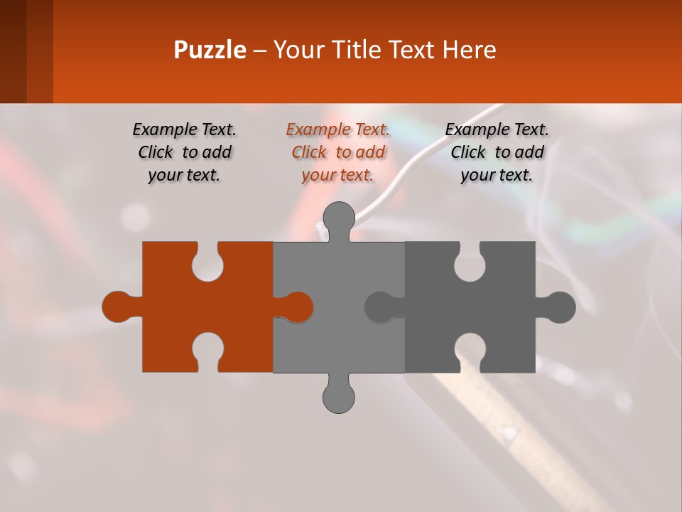 Hot Soldering Iron And Tin PowerPoint Template