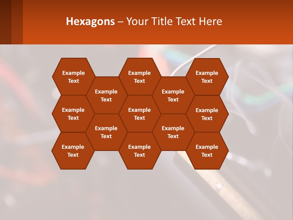 Hot Soldering Iron And Tin PowerPoint Template