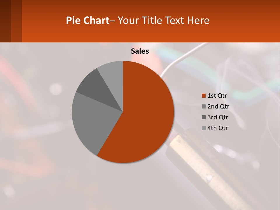 Hot Soldering Iron And Tin PowerPoint Template