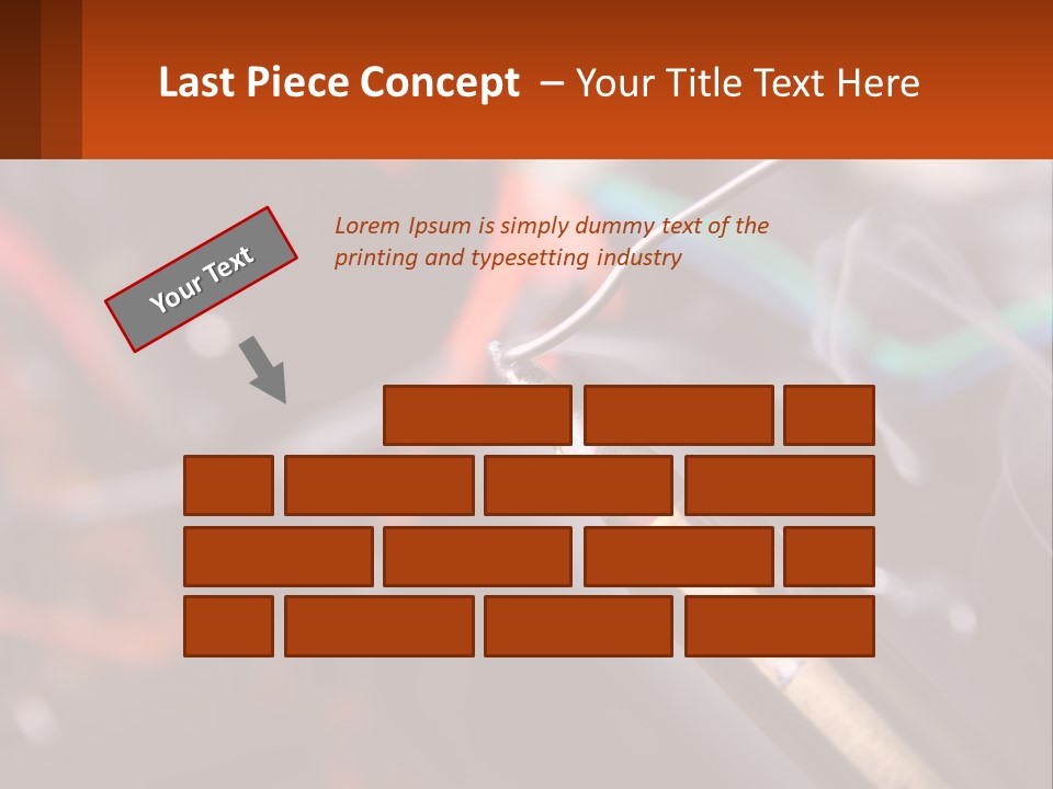 Hot Soldering Iron And Tin PowerPoint Template