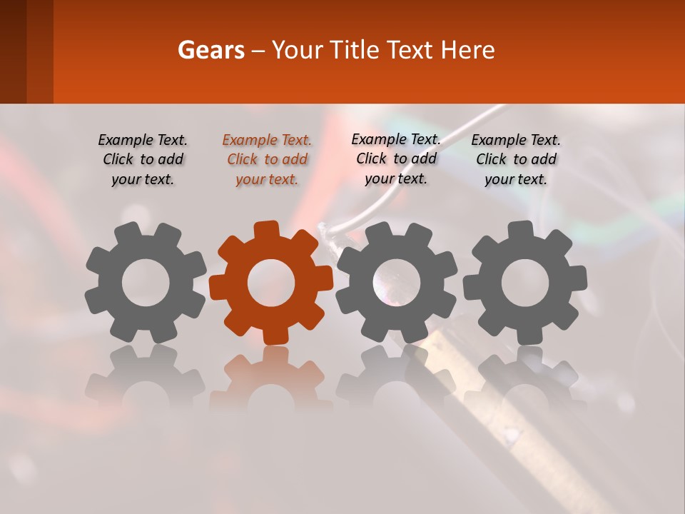 Hot Soldering Iron And Tin PowerPoint Template