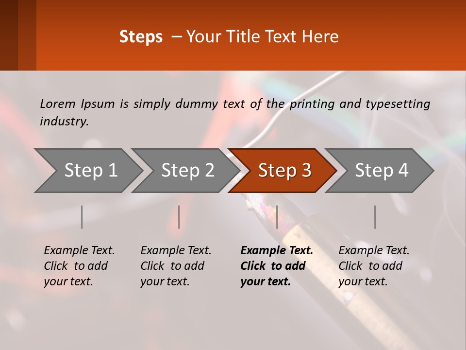Hot Soldering Iron And Tin PowerPoint Template
