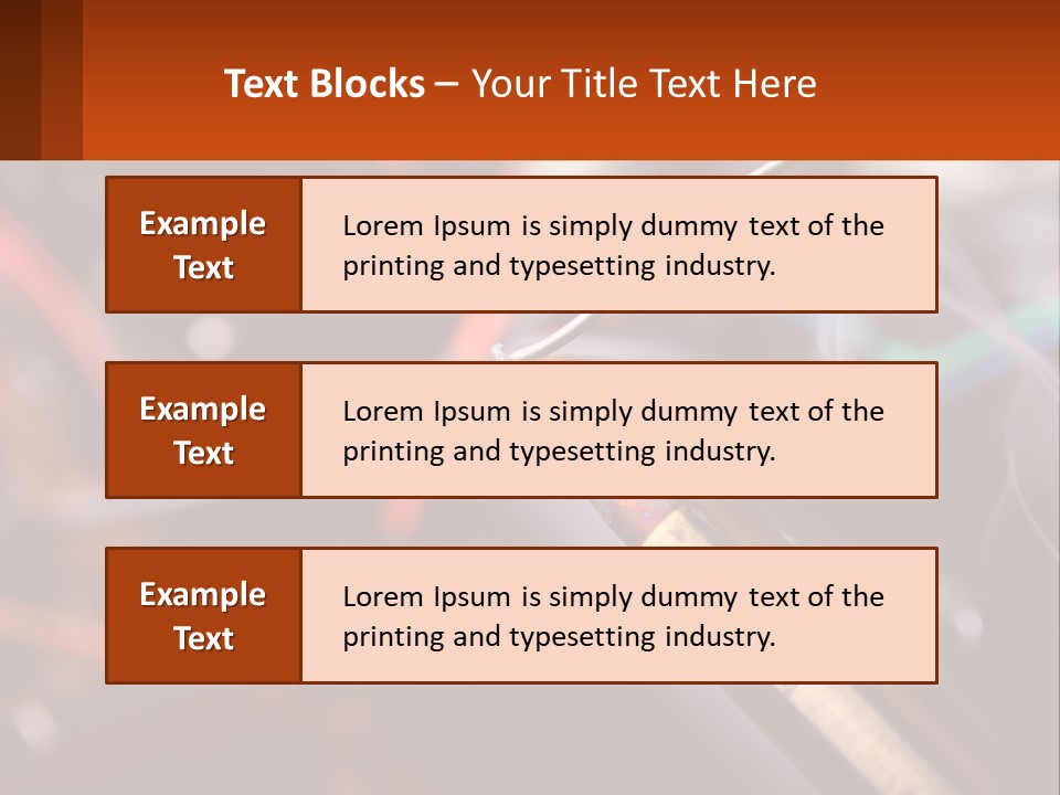 Hot Soldering Iron And Tin PowerPoint Template