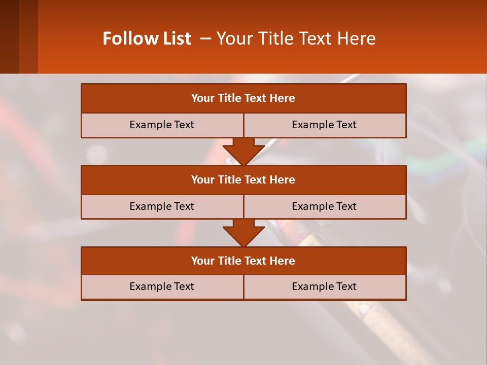 Hot Soldering Iron And Tin PowerPoint Template