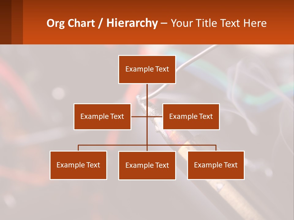 Hot Soldering Iron And Tin PowerPoint Template