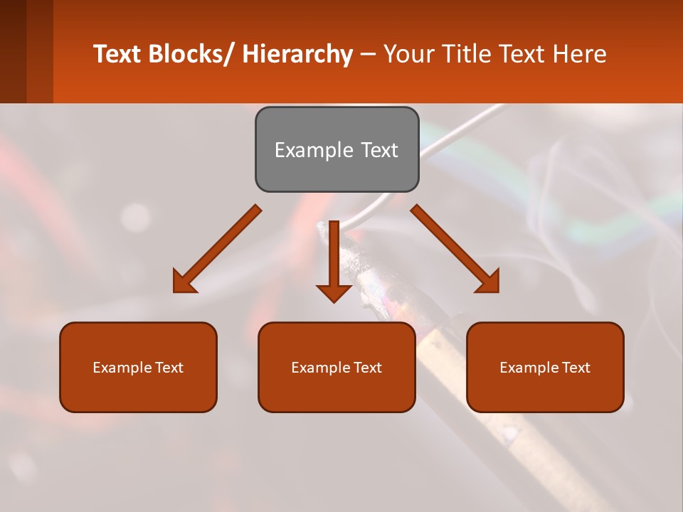 Hot Soldering Iron And Tin PowerPoint Template
