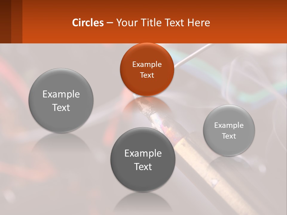 Hot Soldering Iron And Tin PowerPoint Template