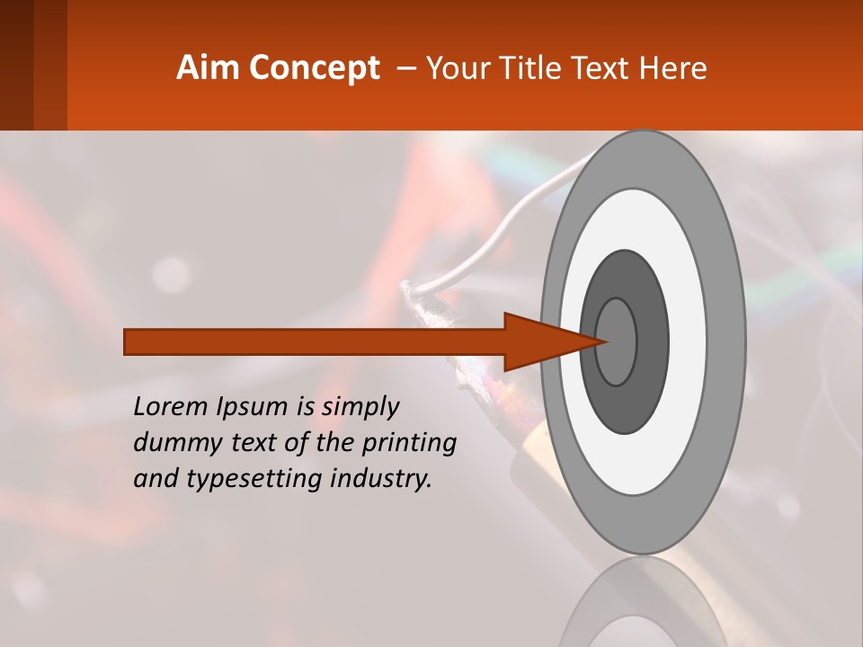 Hot Soldering Iron And Tin PowerPoint Template