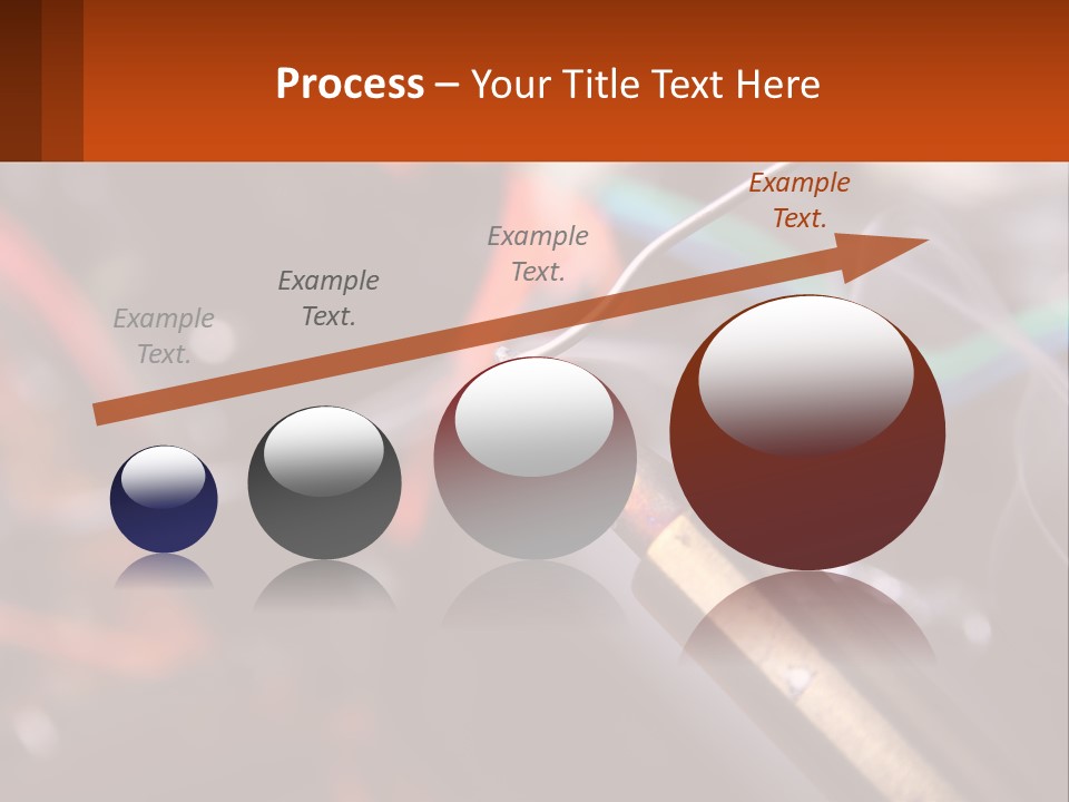 Hot Soldering Iron And Tin PowerPoint Template