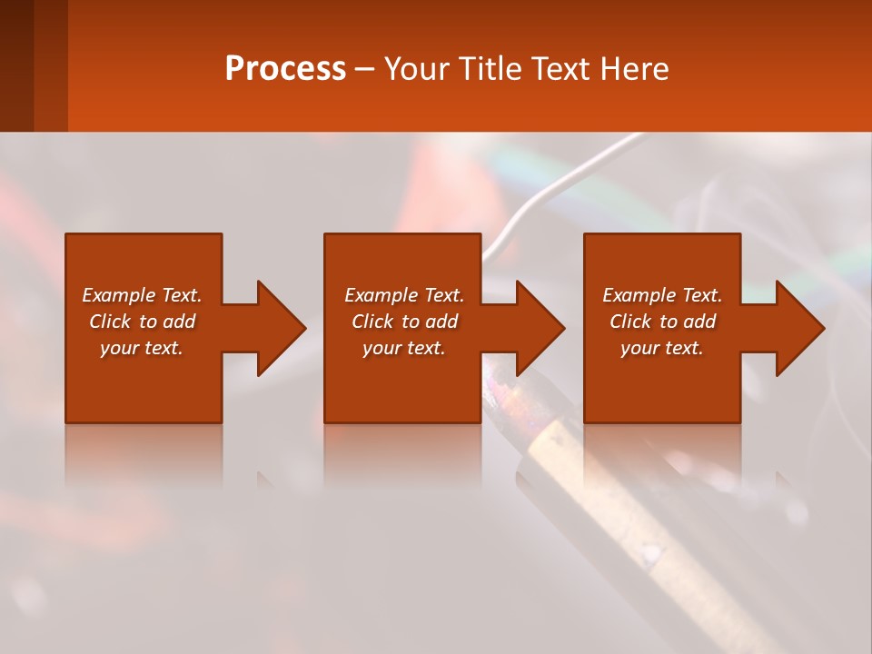 Hot Soldering Iron And Tin PowerPoint Template