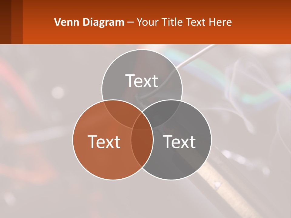 Hot Soldering Iron And Tin PowerPoint Template