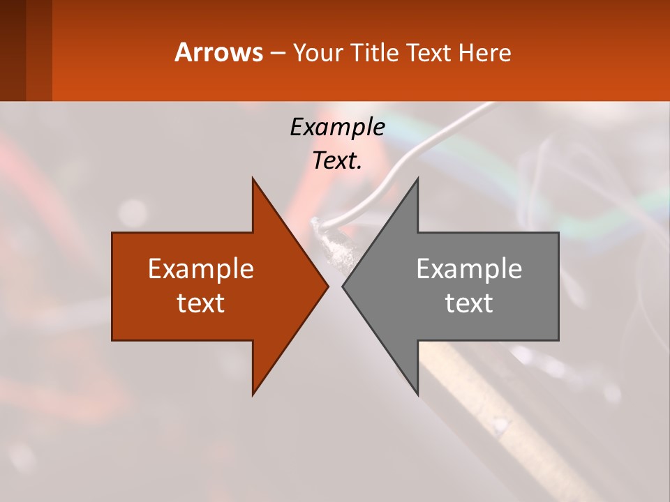 Hot Soldering Iron And Tin PowerPoint Template