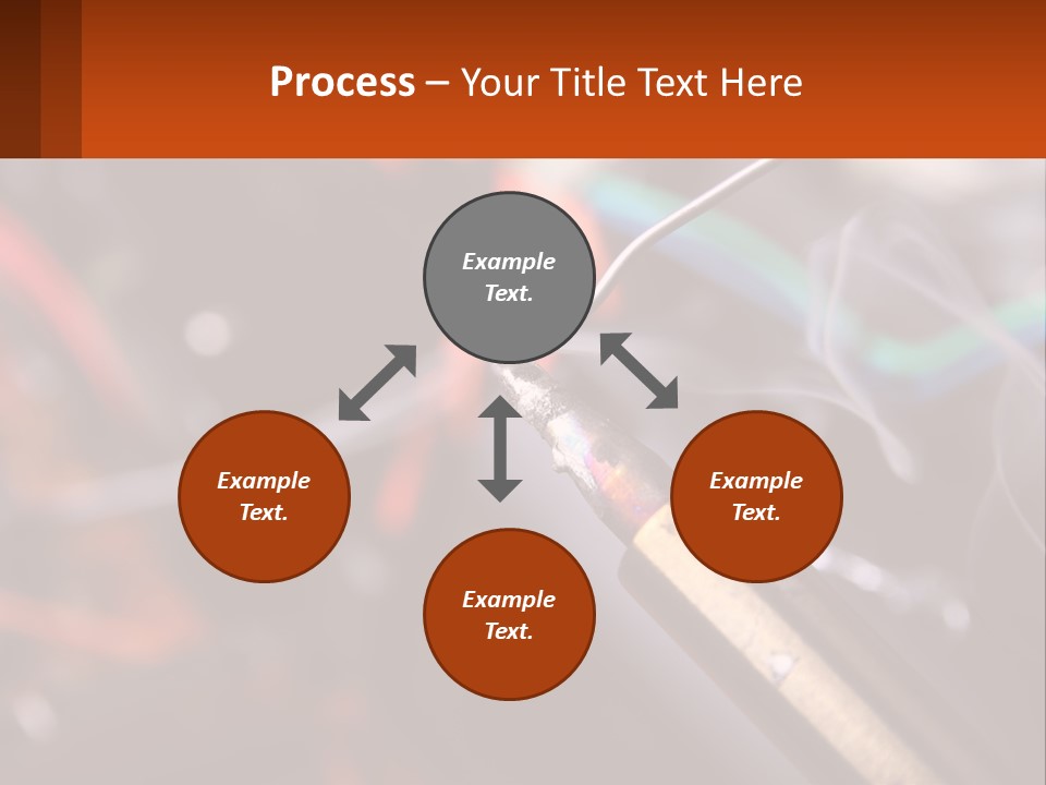 Hot Soldering Iron And Tin PowerPoint Template