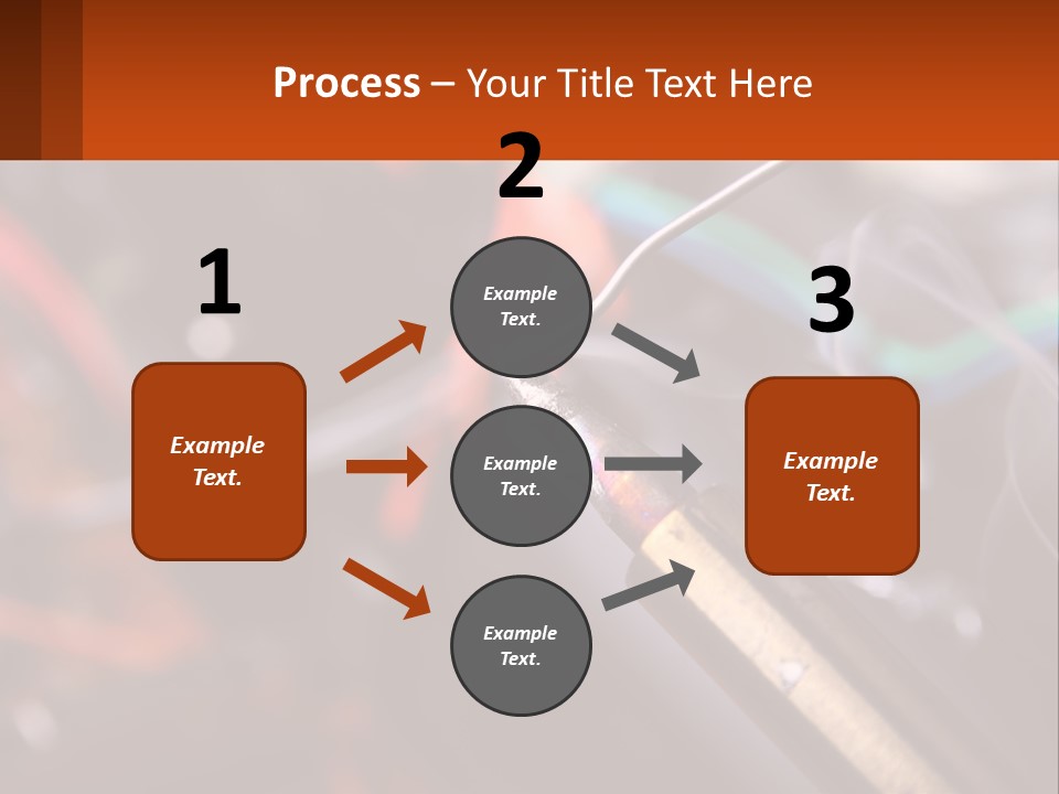 Hot Soldering Iron And Tin PowerPoint Template