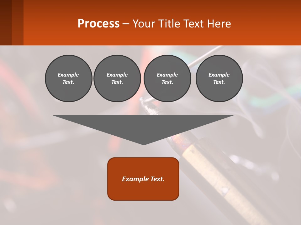 Hot Soldering Iron And Tin PowerPoint Template