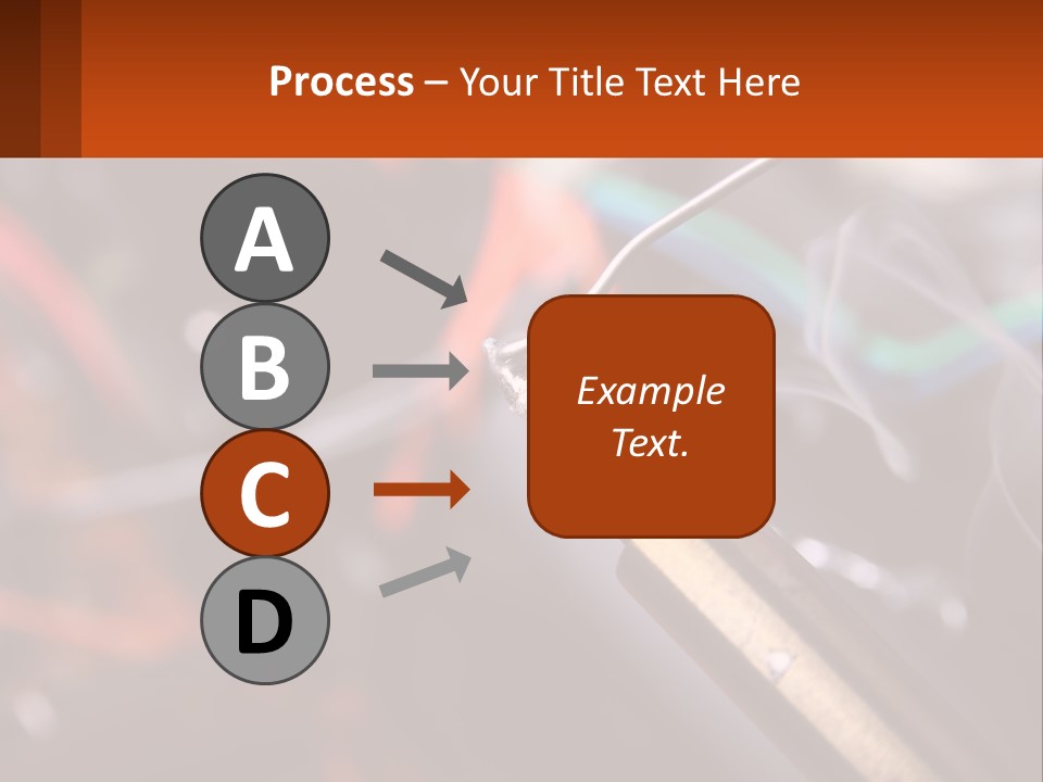 Hot Soldering Iron And Tin PowerPoint Template