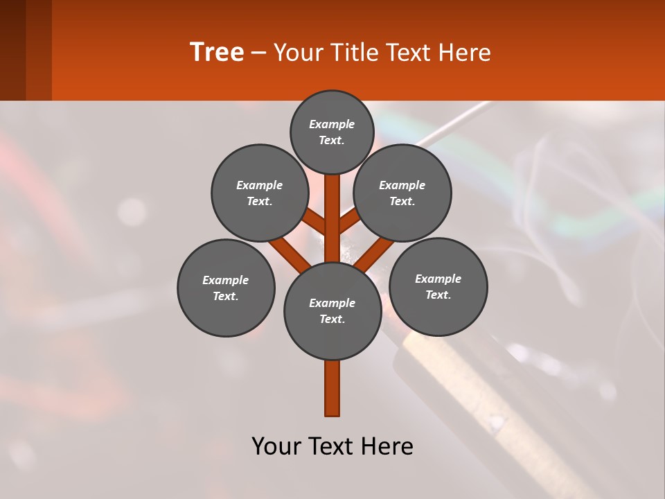 Hot Soldering Iron And Tin PowerPoint Template