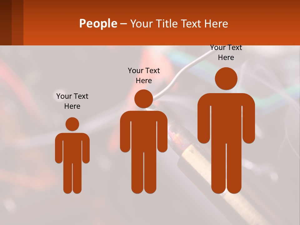 Hot Soldering Iron And Tin PowerPoint Template