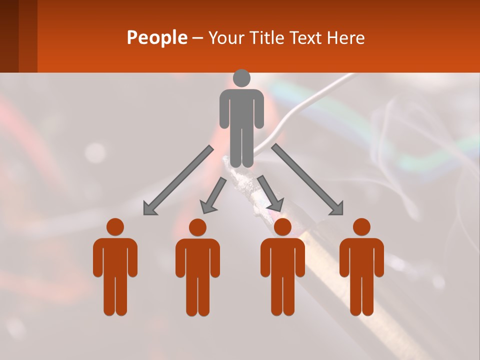 Hot Soldering Iron And Tin PowerPoint Template