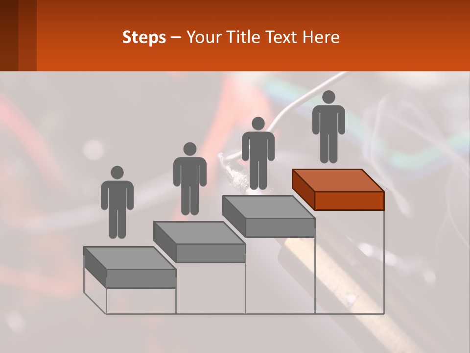 Hot Soldering Iron And Tin PowerPoint Template