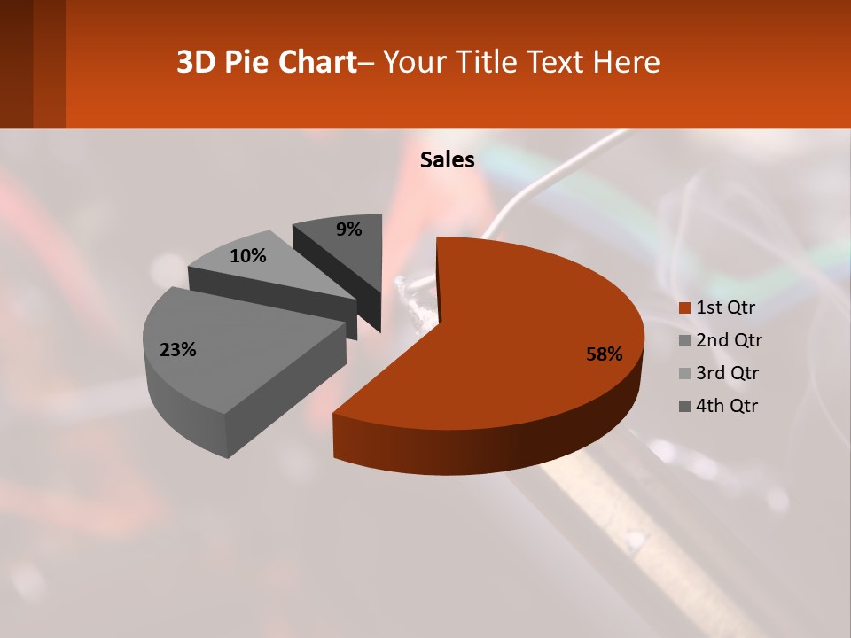 Hot Soldering Iron And Tin PowerPoint Template