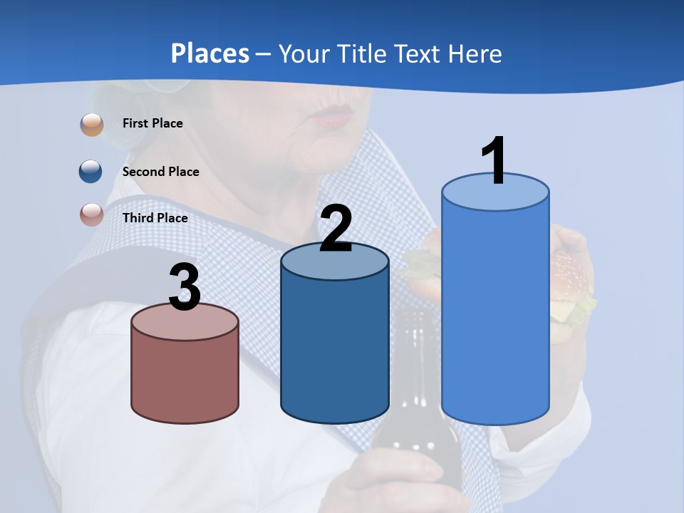 Granny With Beer PowerPoint Template