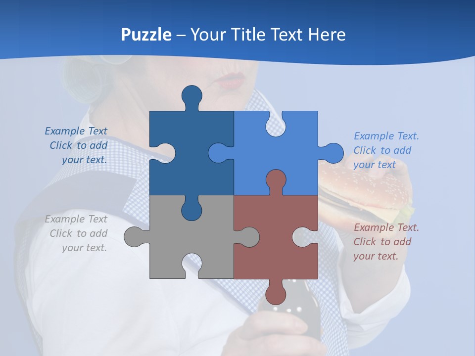 Granny With Beer PowerPoint Template