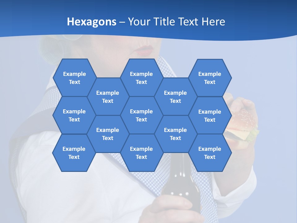 Granny With Beer PowerPoint Template