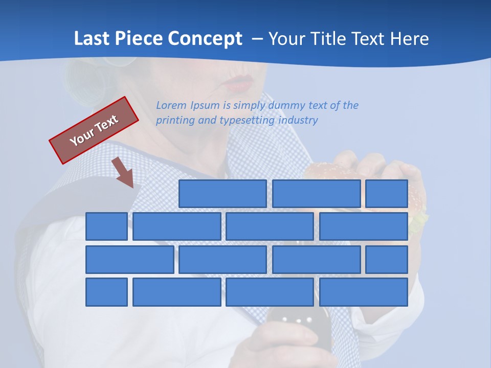 Granny With Beer PowerPoint Template