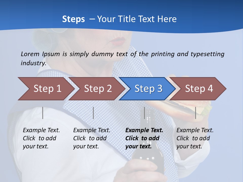 Granny With Beer PowerPoint Template